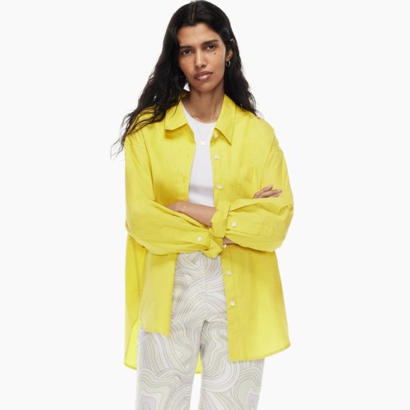 Aritzia Wilfred Free Relaxed Shirt, Size S, Lavandin - Picture 4 of 7